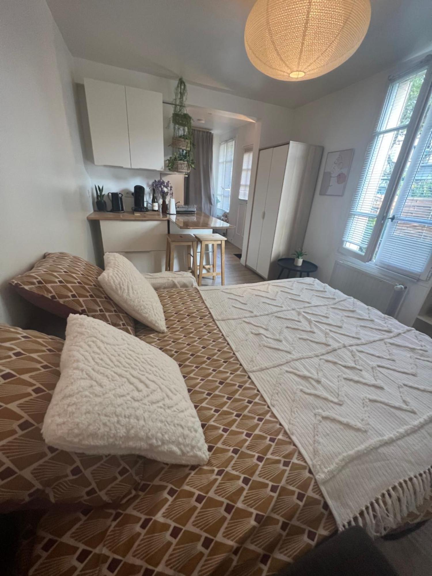 Escale Cosy A Pontoise Jacuzzi Et Terrasse Lejlighed Eksteriør billede